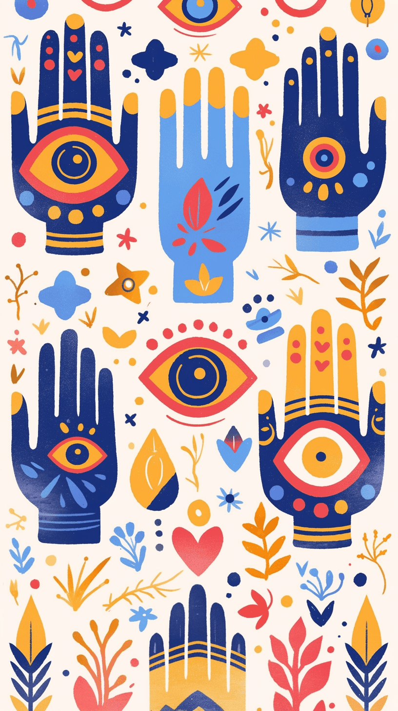 Eye Chase original repeating artwork