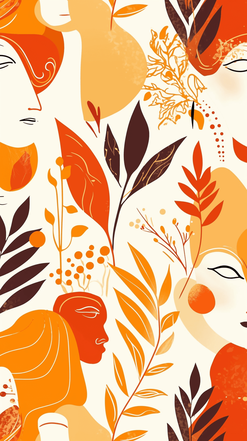 Abstract Design Duo original repeating artwork