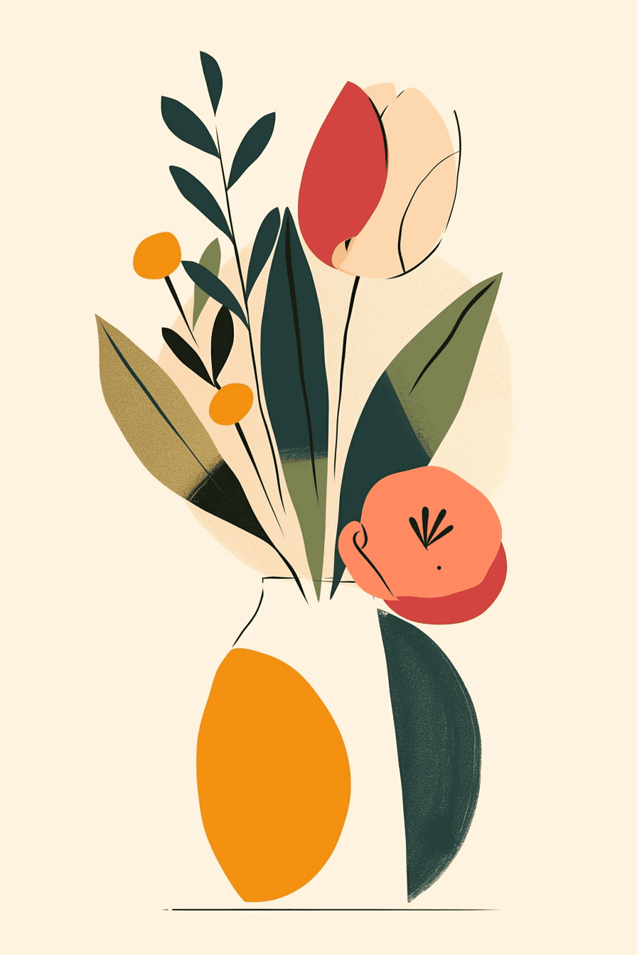 Vase Bounce original repeating artwork