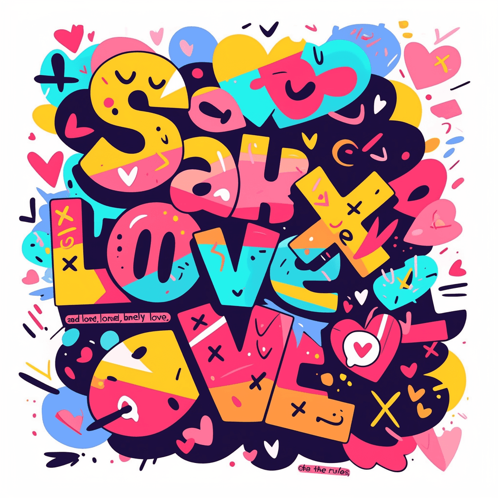Sweet Cool Letter 052 original repeating artwork
