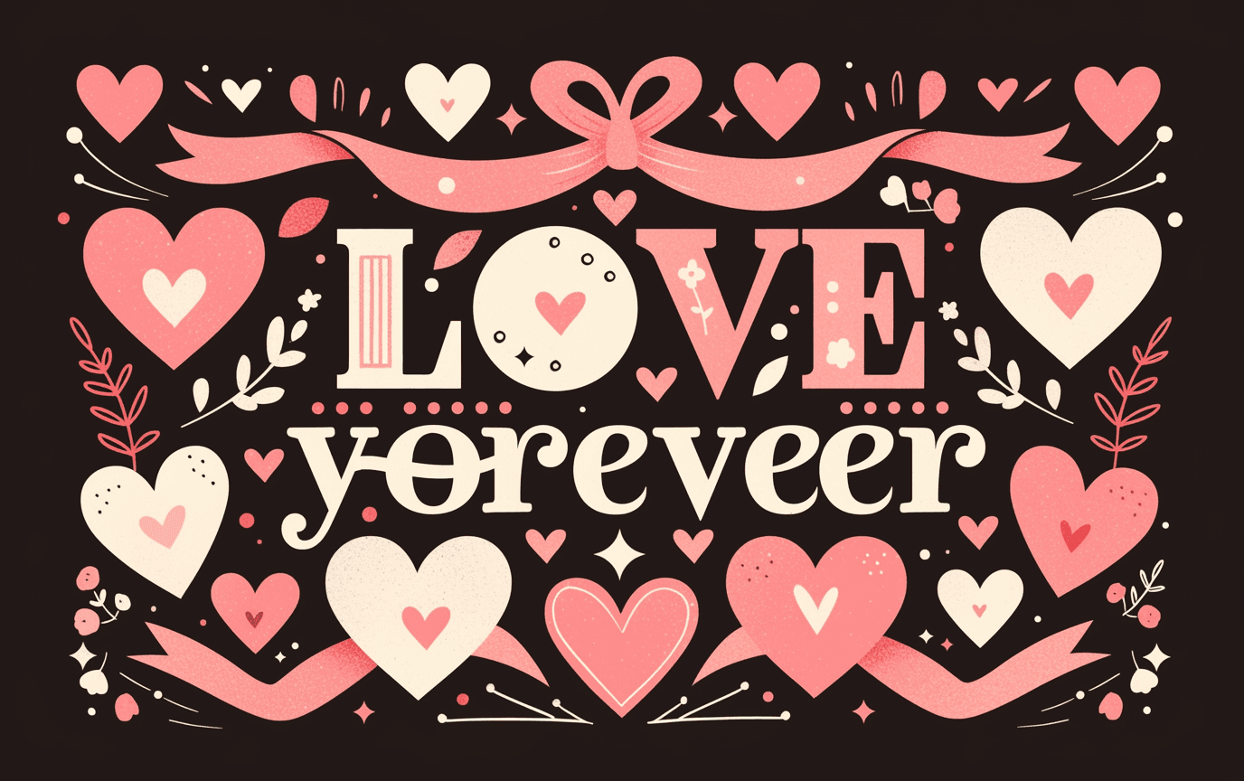 Sweet Cool Letter Winter original repeating artwork