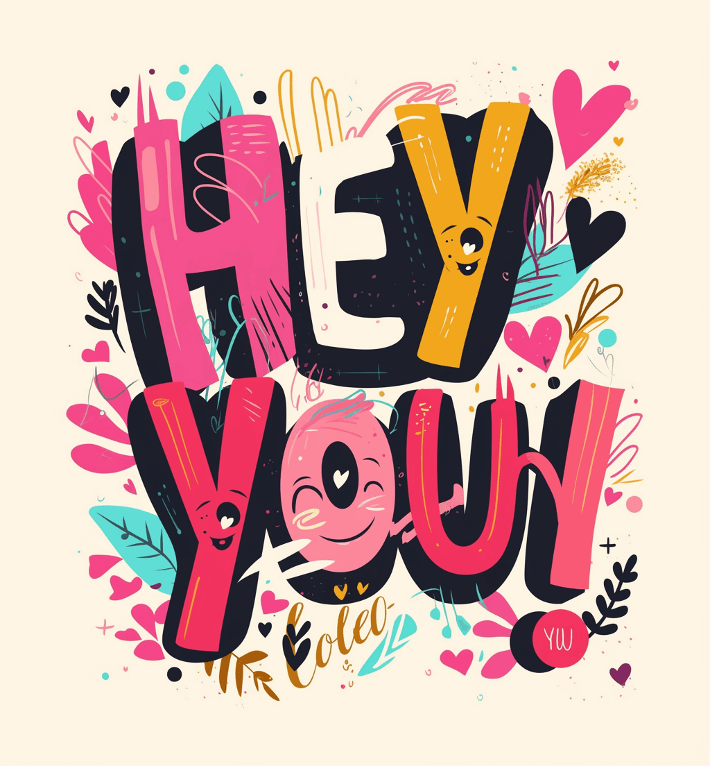 Sweet Cool Letter East original repeating artwork