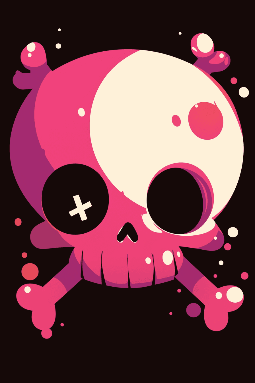Sweet Cool Skull Gang original repeating artwork