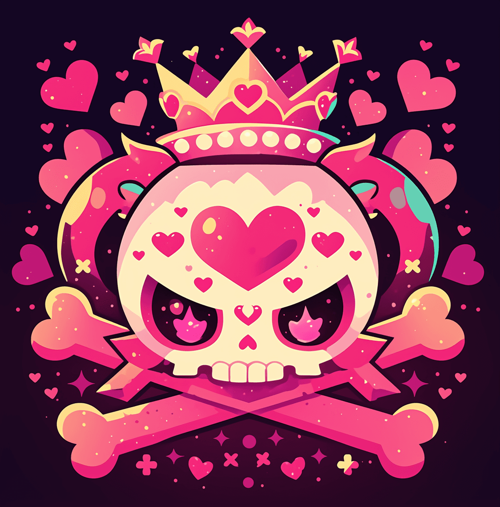 Sweet Cool Skull Beats original repeating artwork