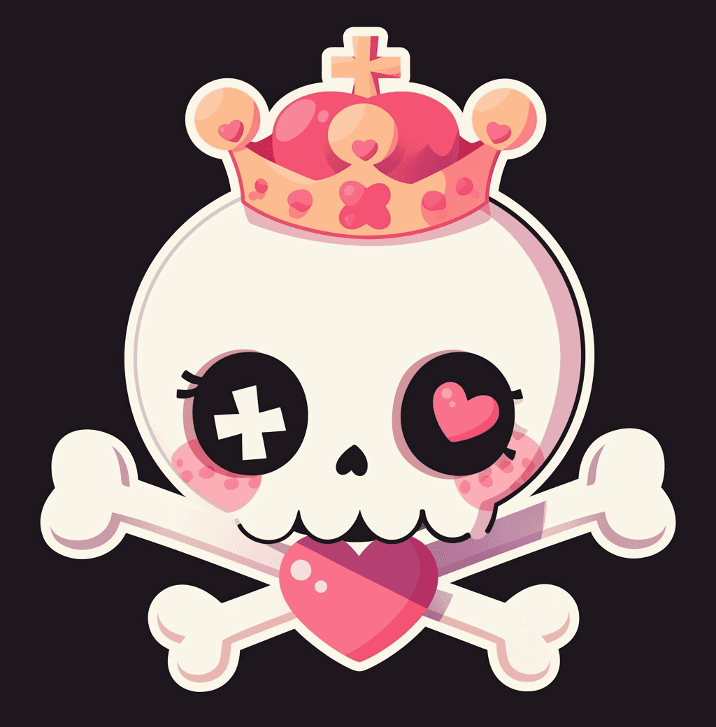 Sweet Cool Skull Session original repeating artwork