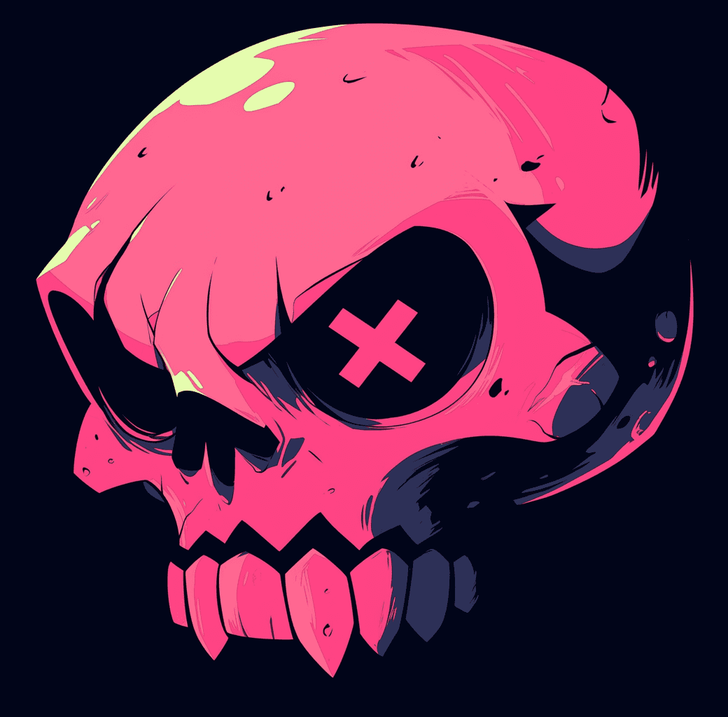 Sweet Cool Skull Show original repeating artwork