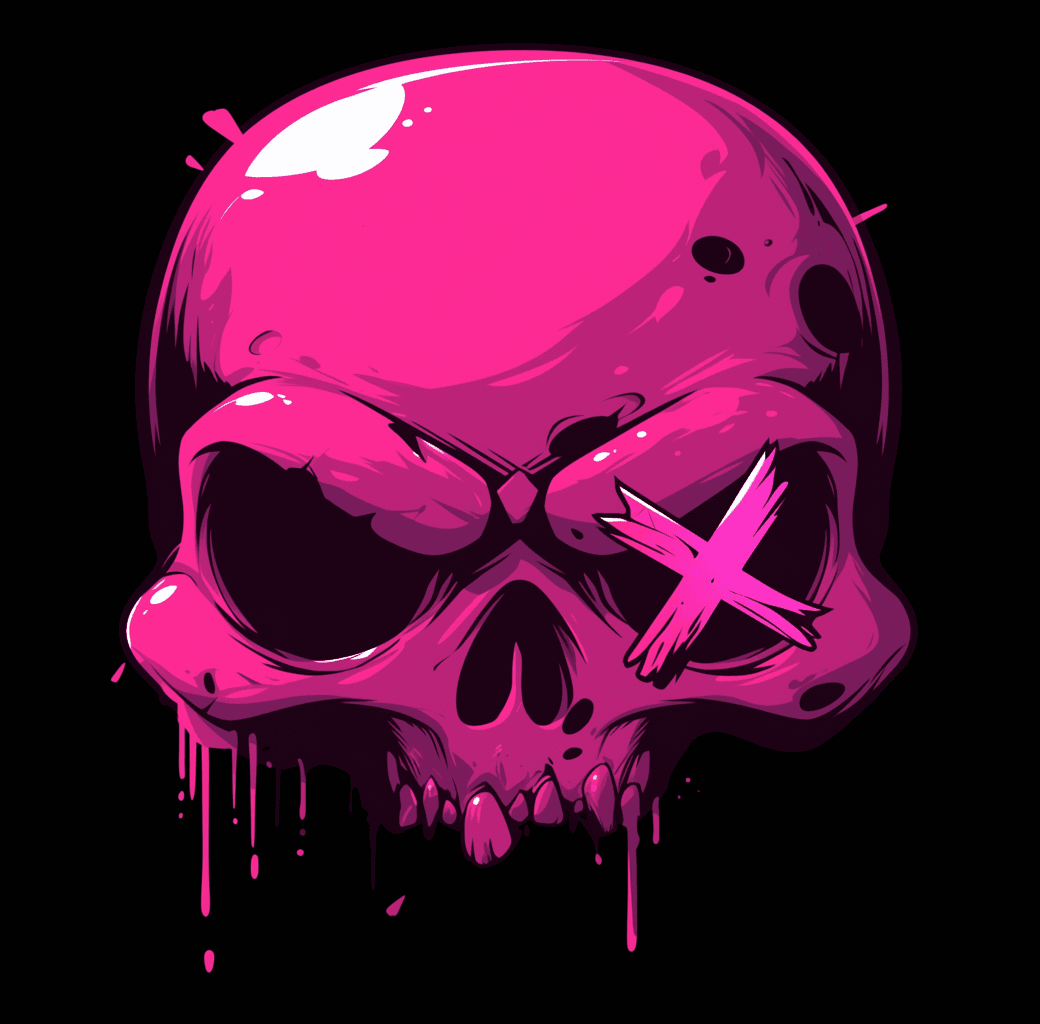 Sweet Cool Skull Crew original repeating artwork