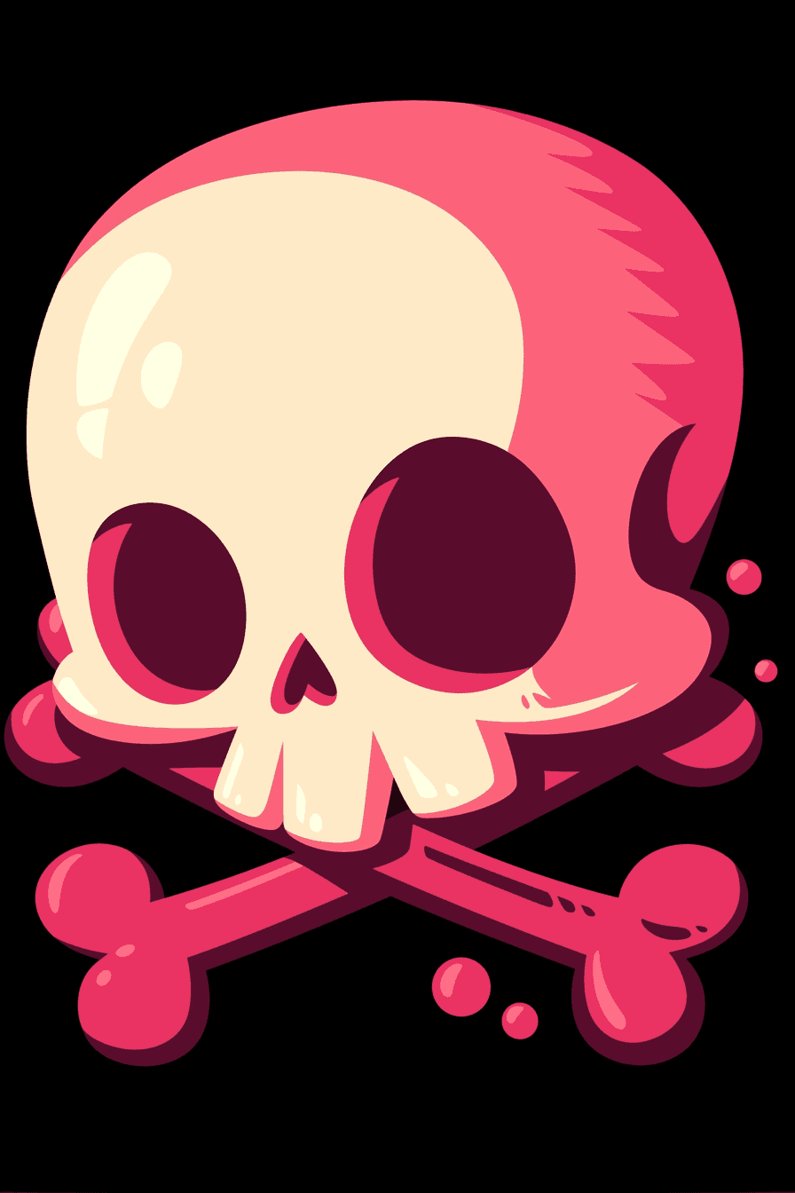 Sweet Cool Skull Pastel original repeating artwork