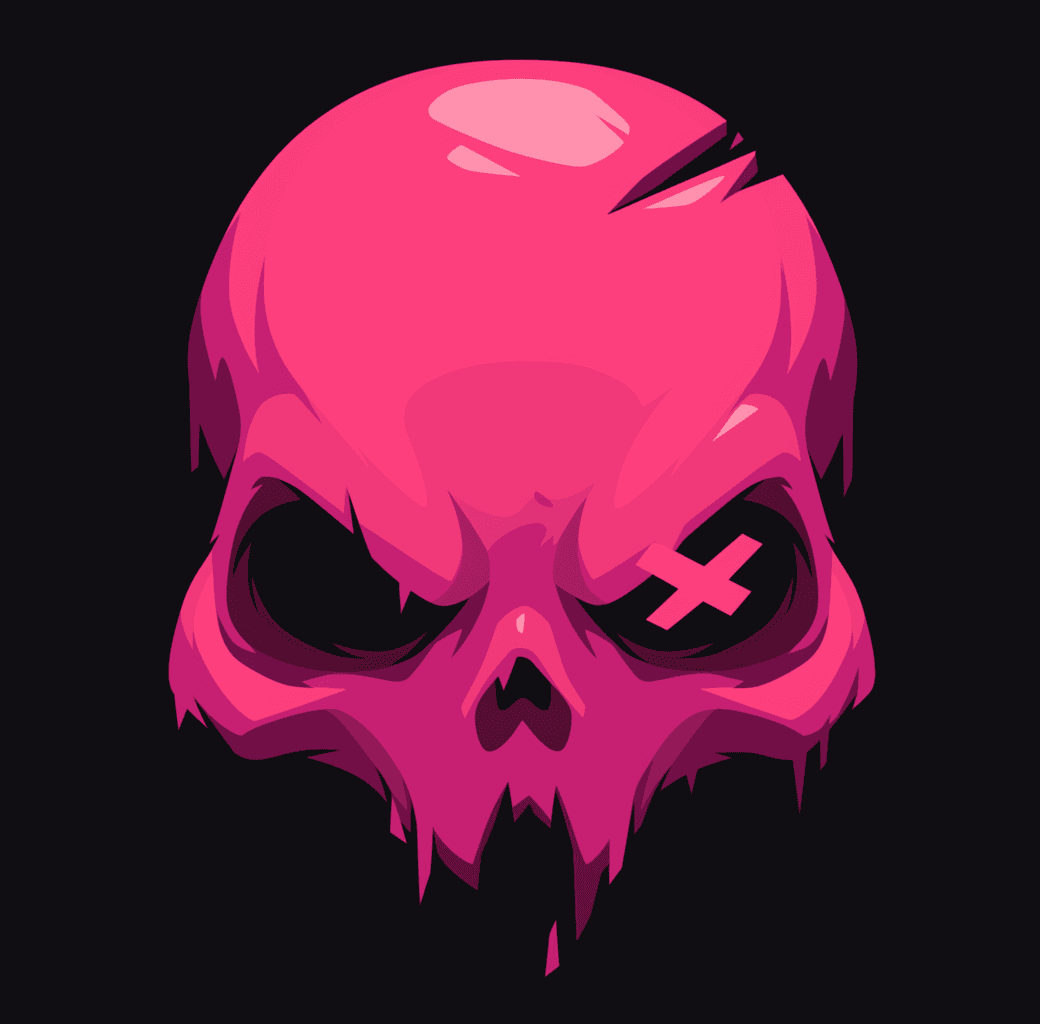 Sweet Cool Skull Pop original repeating artwork