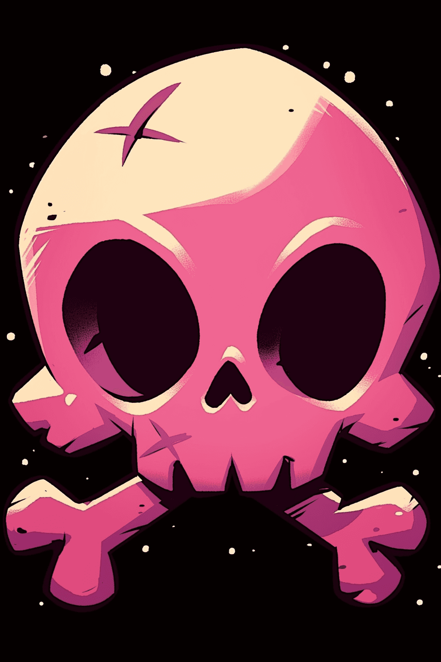 Sweet Cool Skull Flare original repeating artwork