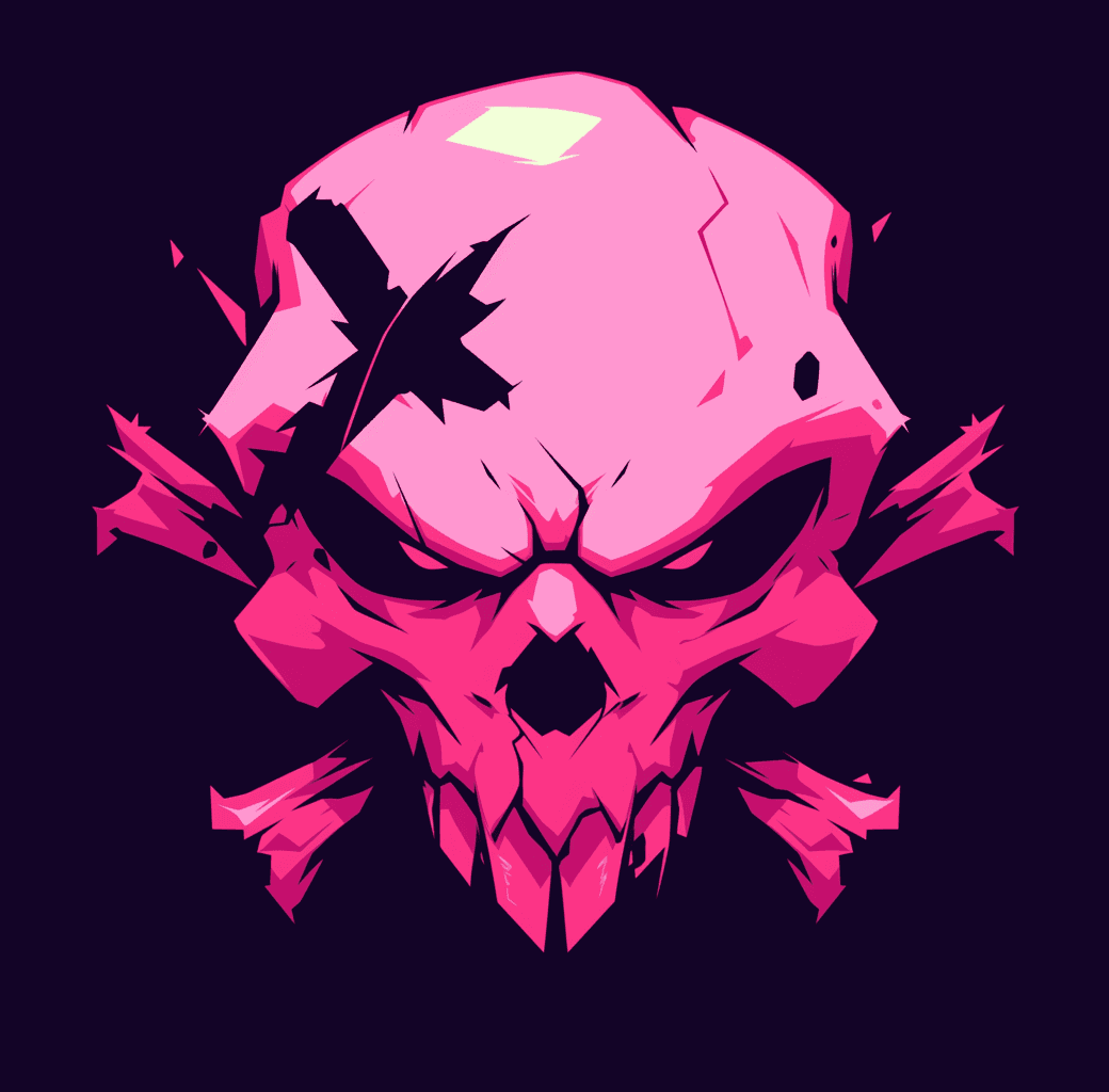 Sweet Cool Skull Picnic original repeating artwork