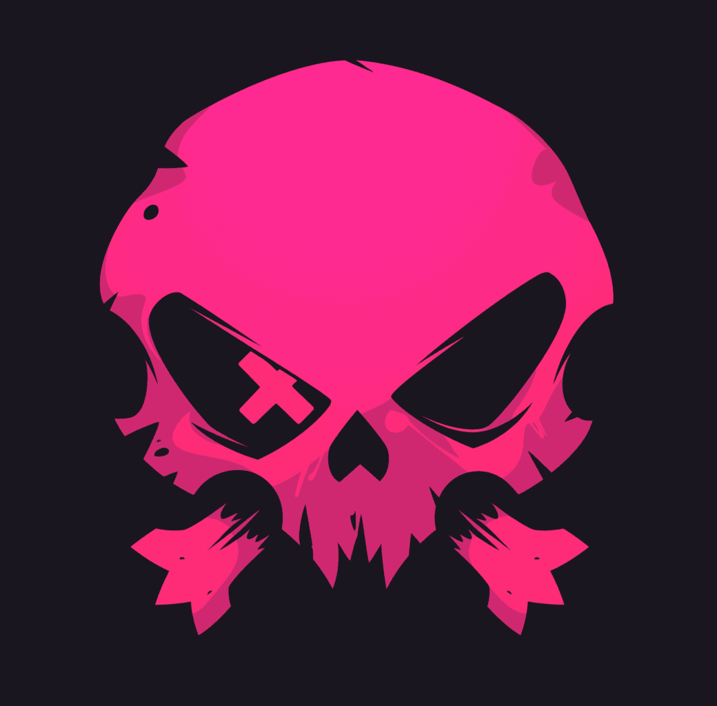 Sweet Cool Skull Loop original repeating artwork