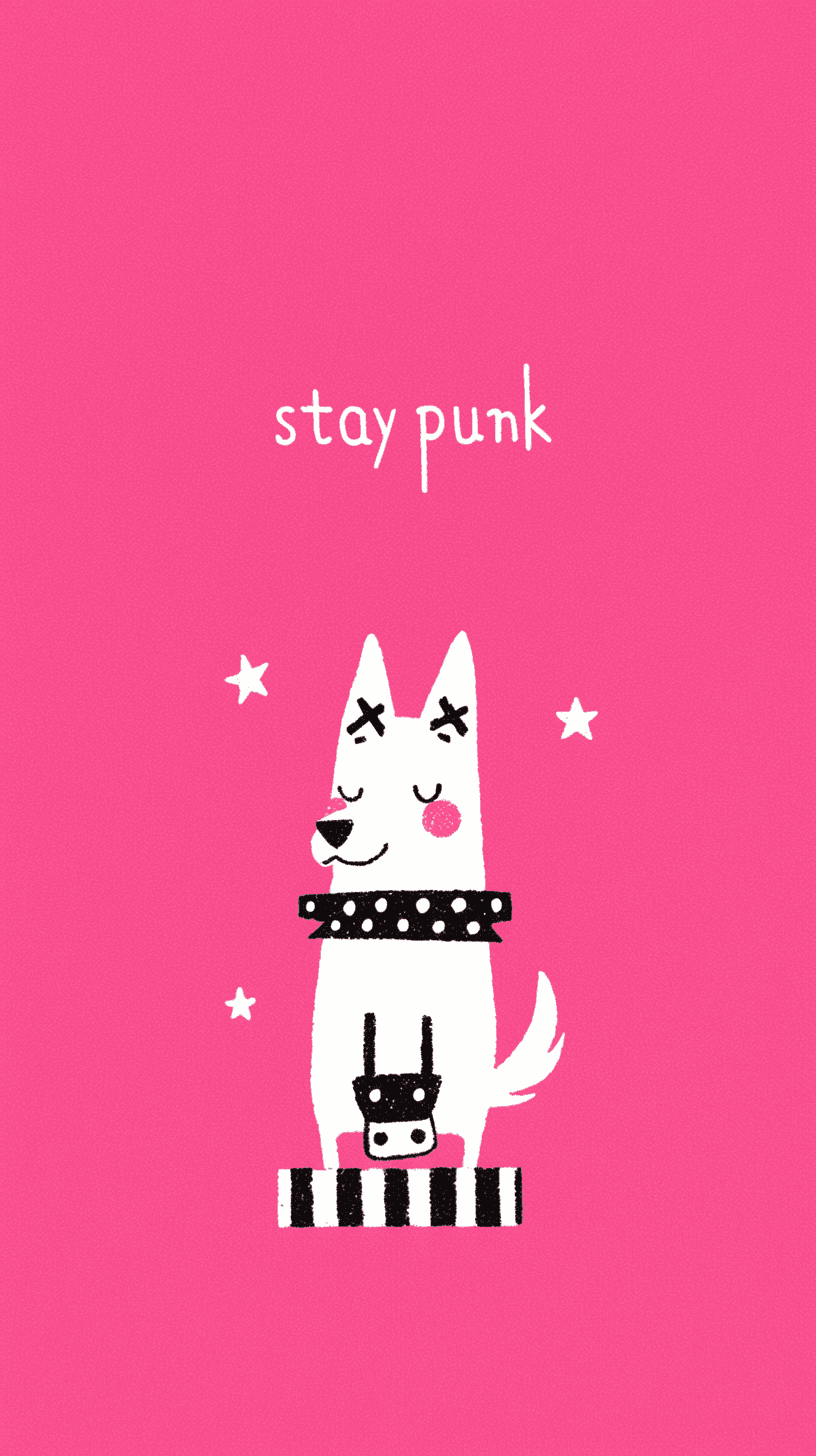 Sweet Cool Puppy Crew original repeating artwork
