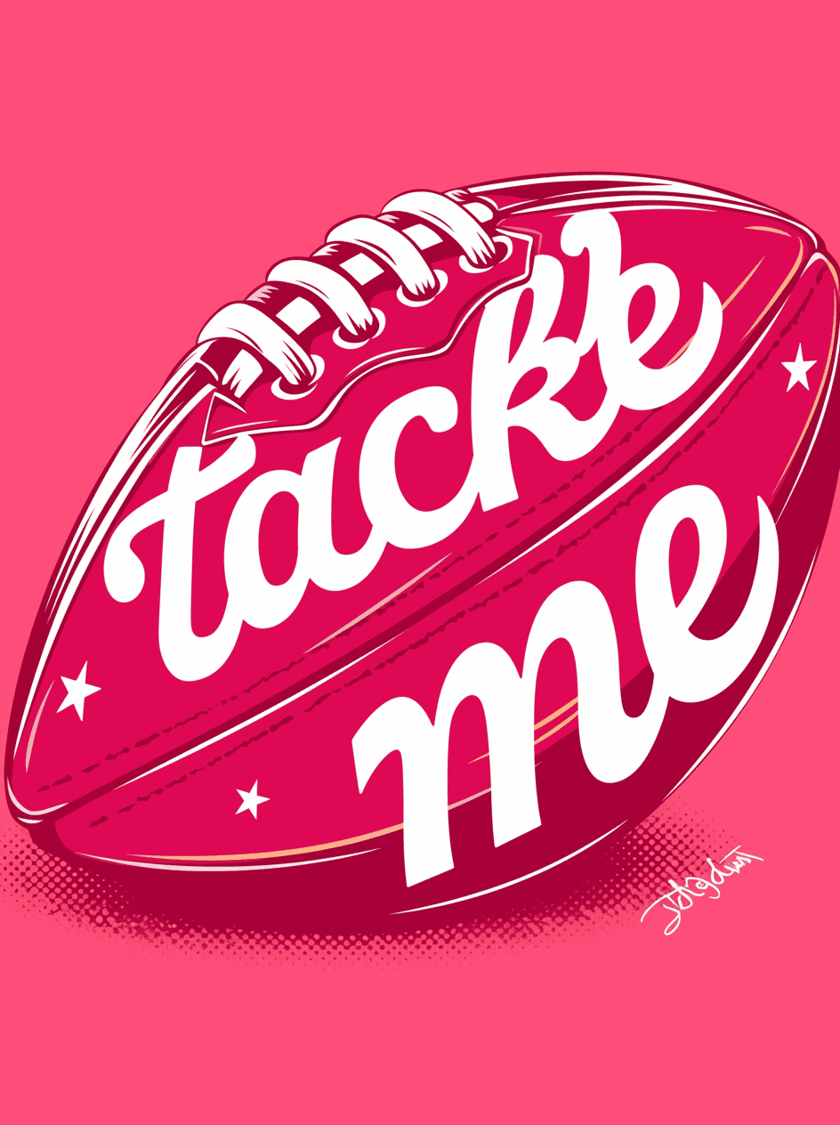 Sweet Cool Rugby Tribe original repeating artwork