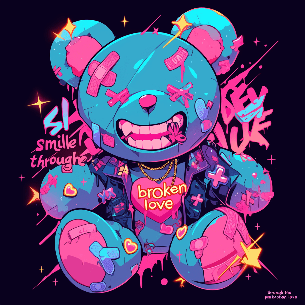 Sweet Cool Bear Crew original repeating artwork