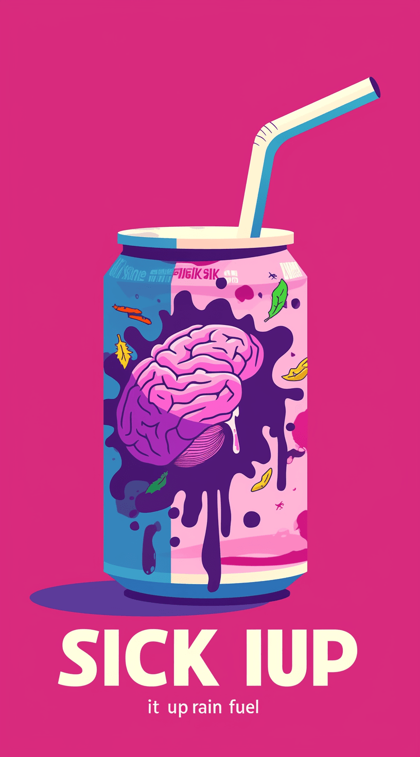 Sweet Cool Drink Club original repeating artwork