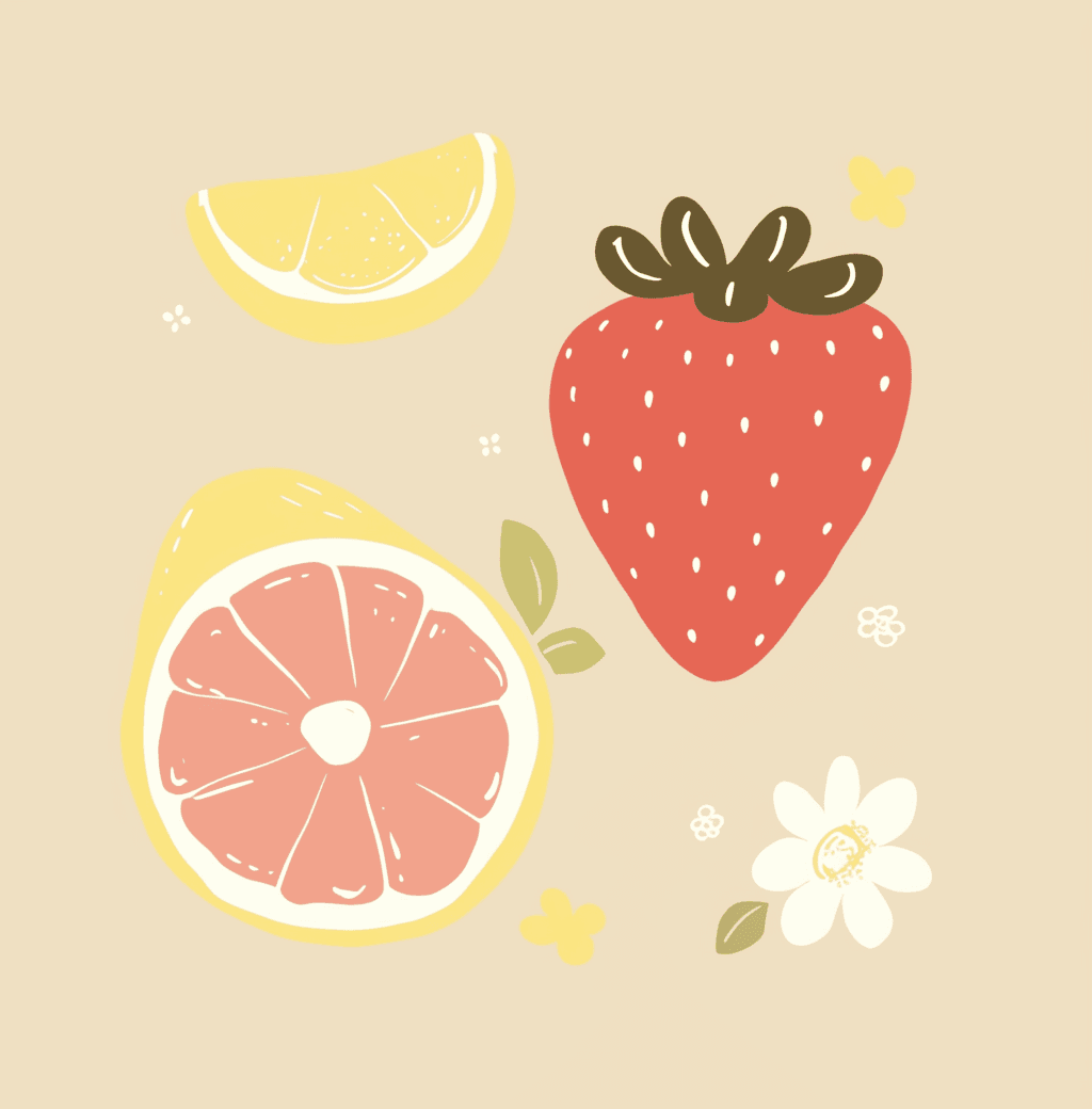 Strawberry Glow original repeating artwork