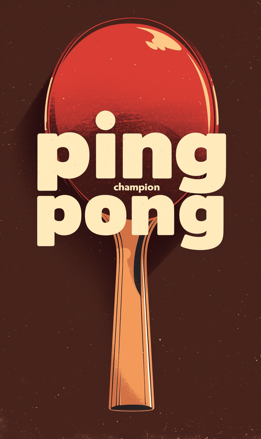 Athletic Ping Pong original repeating artwork