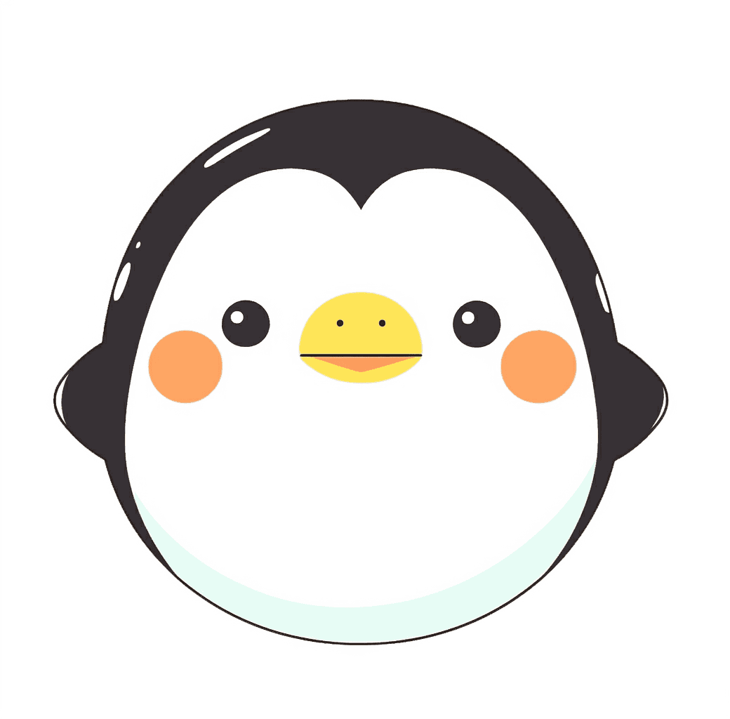 Penguin Rhythm original repeating artwork