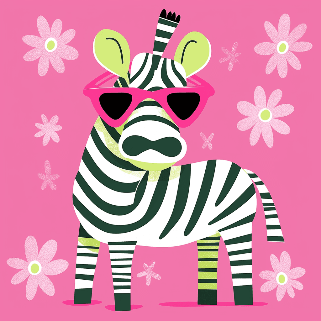 Zebra Spin original repeating artwork