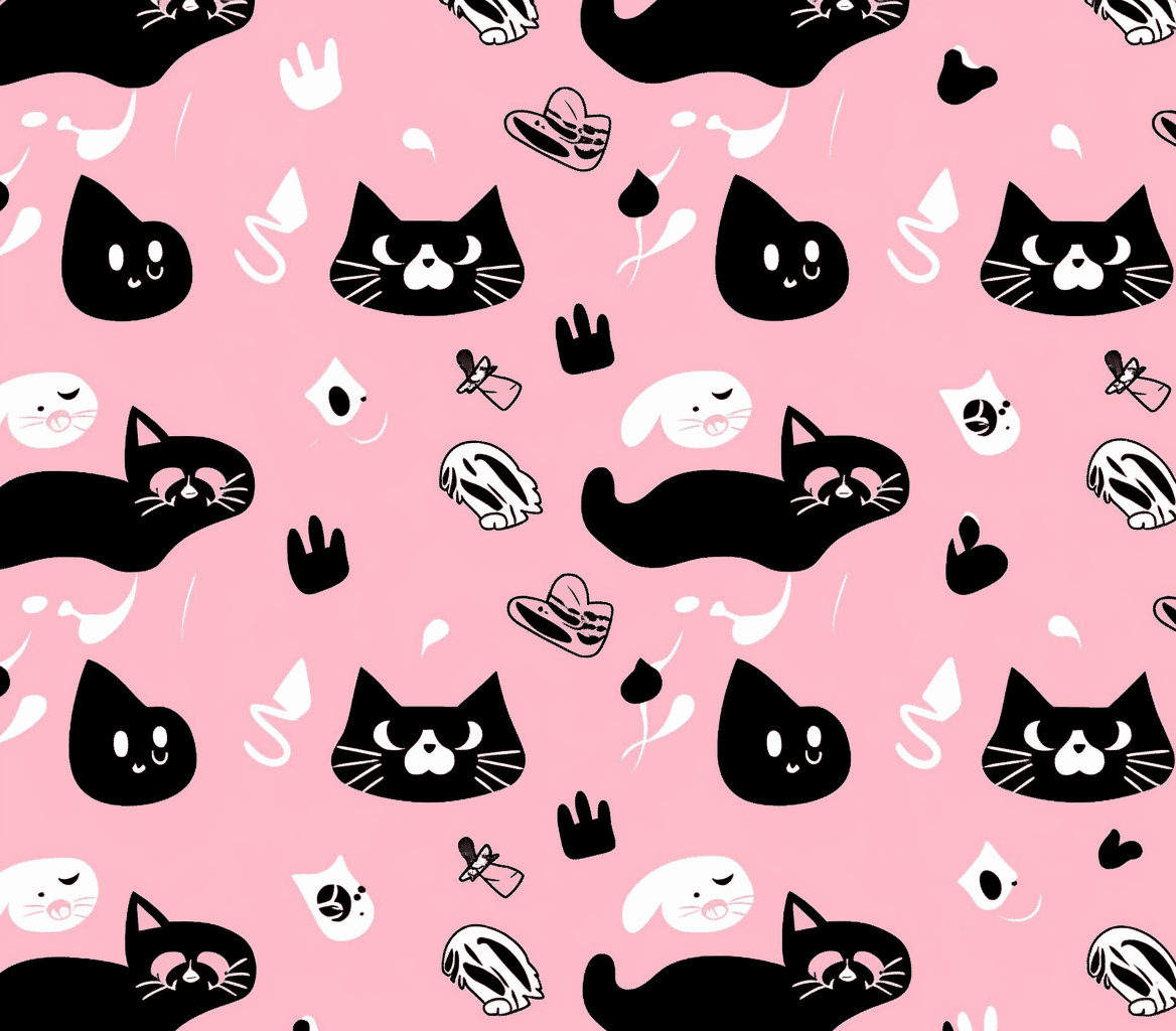 Cat 422 original repeating artwork