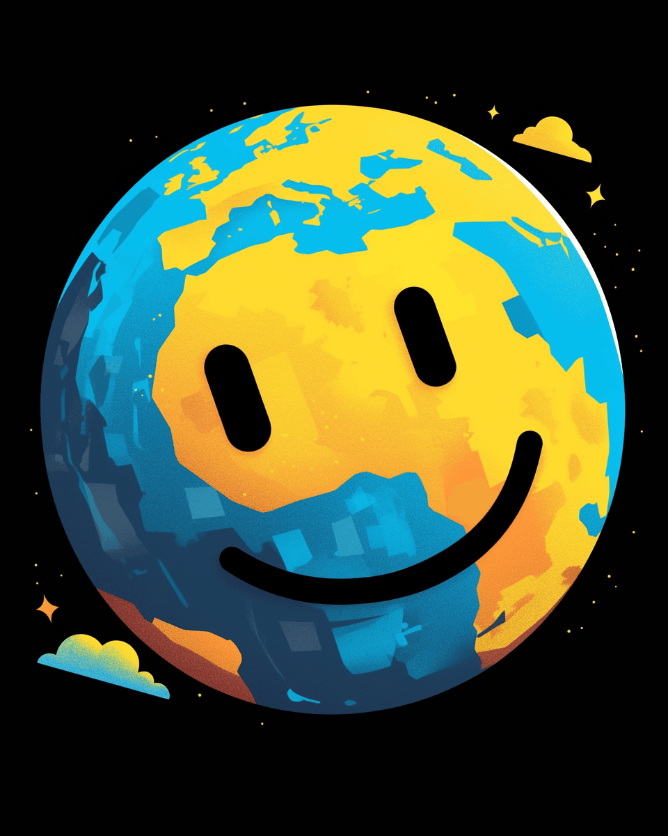 Street Smiley Grow original repeating artwork