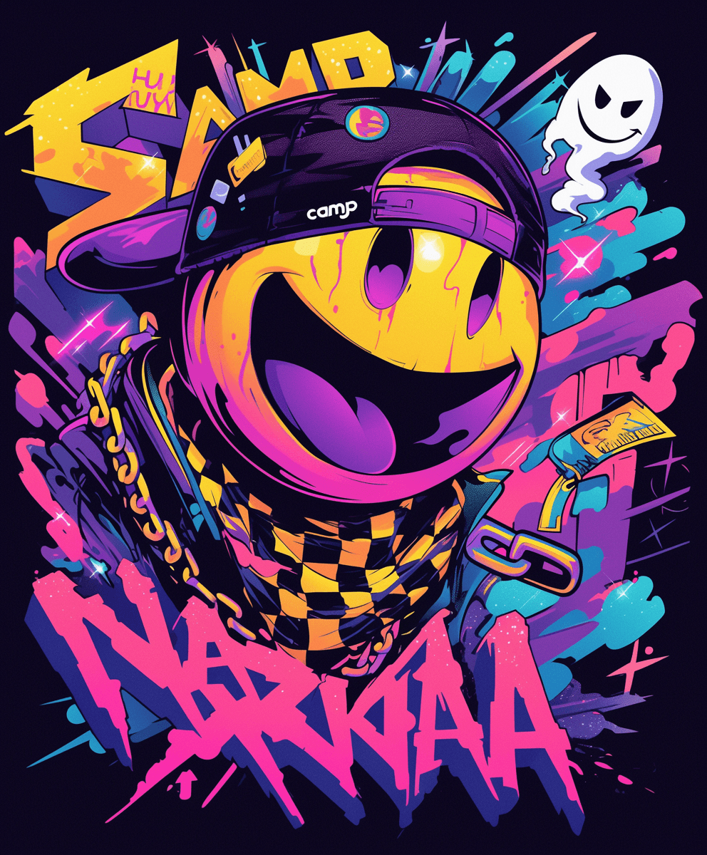 Street Smiley Boulevard original repeating artwork