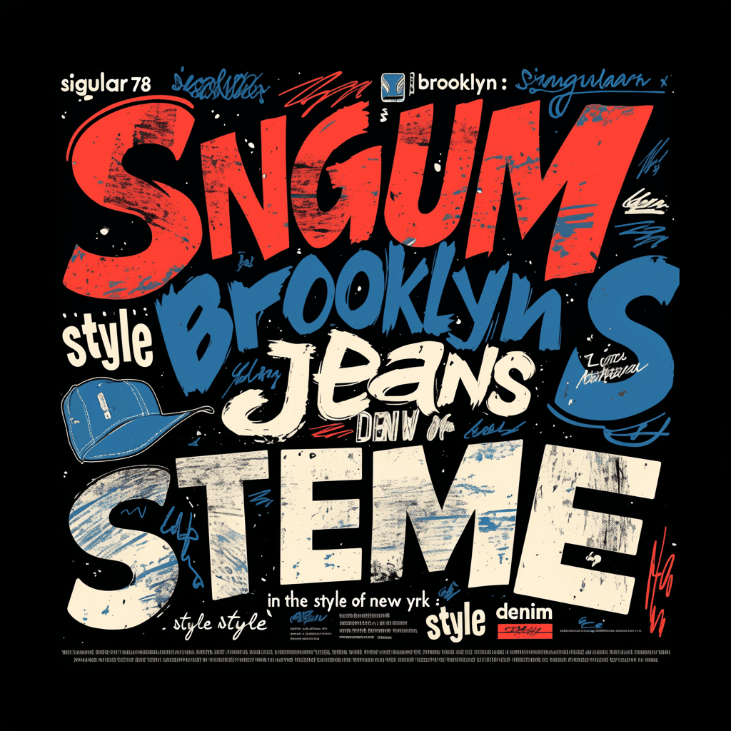 Street Letter 123 original repeating artwork