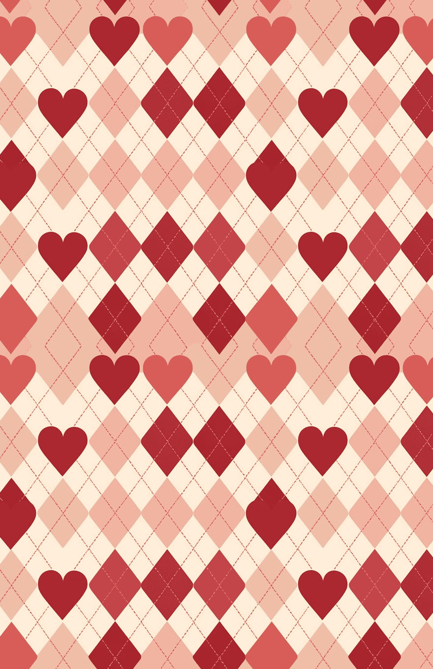 Heart Zoom original repeating artwork