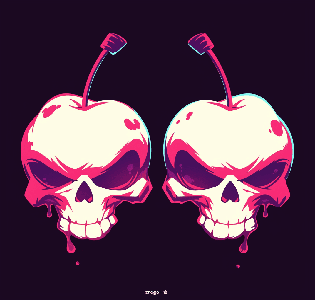 Street Skull Rush original repeating artwork