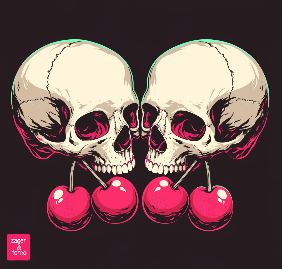 Street Skull Pop original repeating artwork
