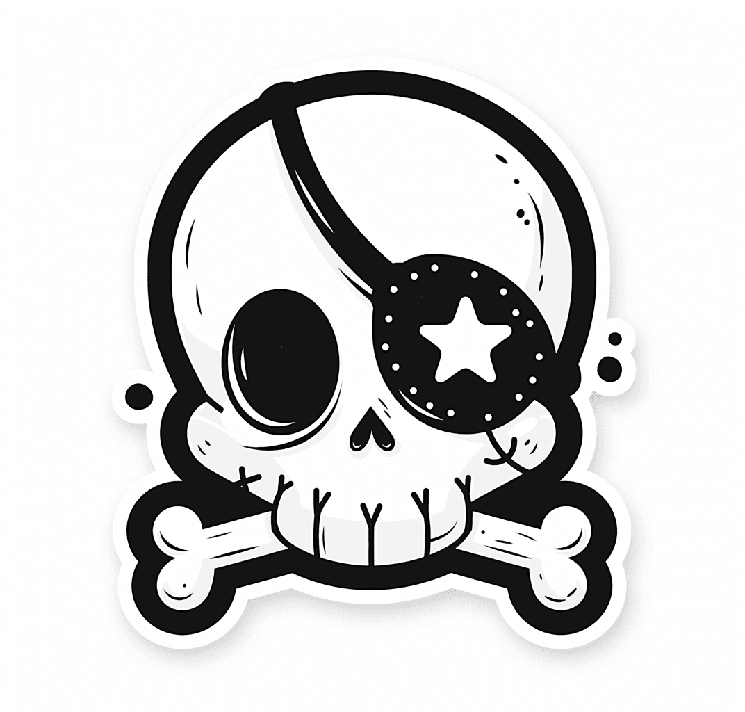 Street Skull Bounce original repeating artwork