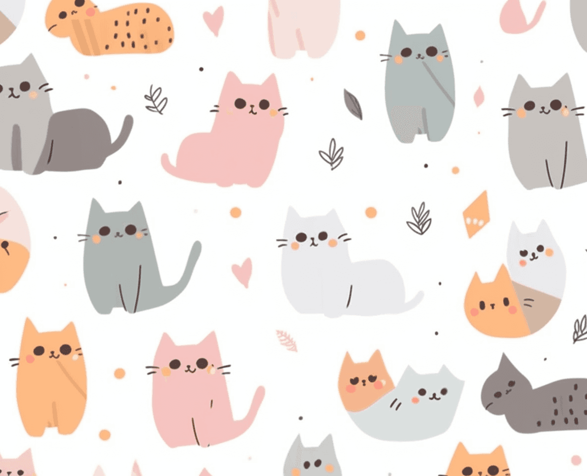 Cat 025 original repeating artwork