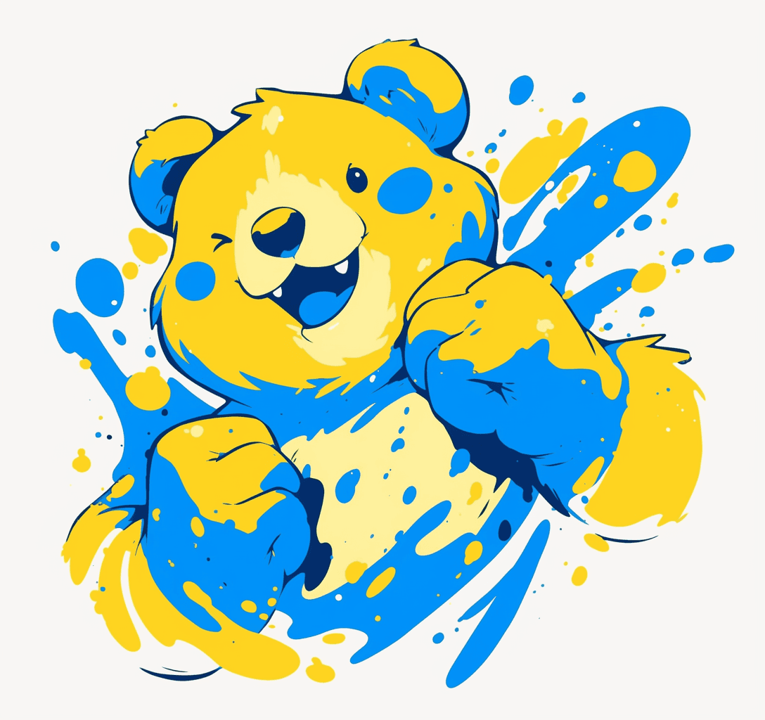 Street Bear original repeating artwork