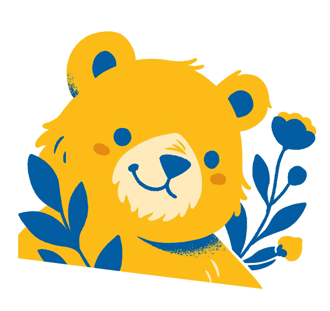 Street Bear Neon original repeating artwork