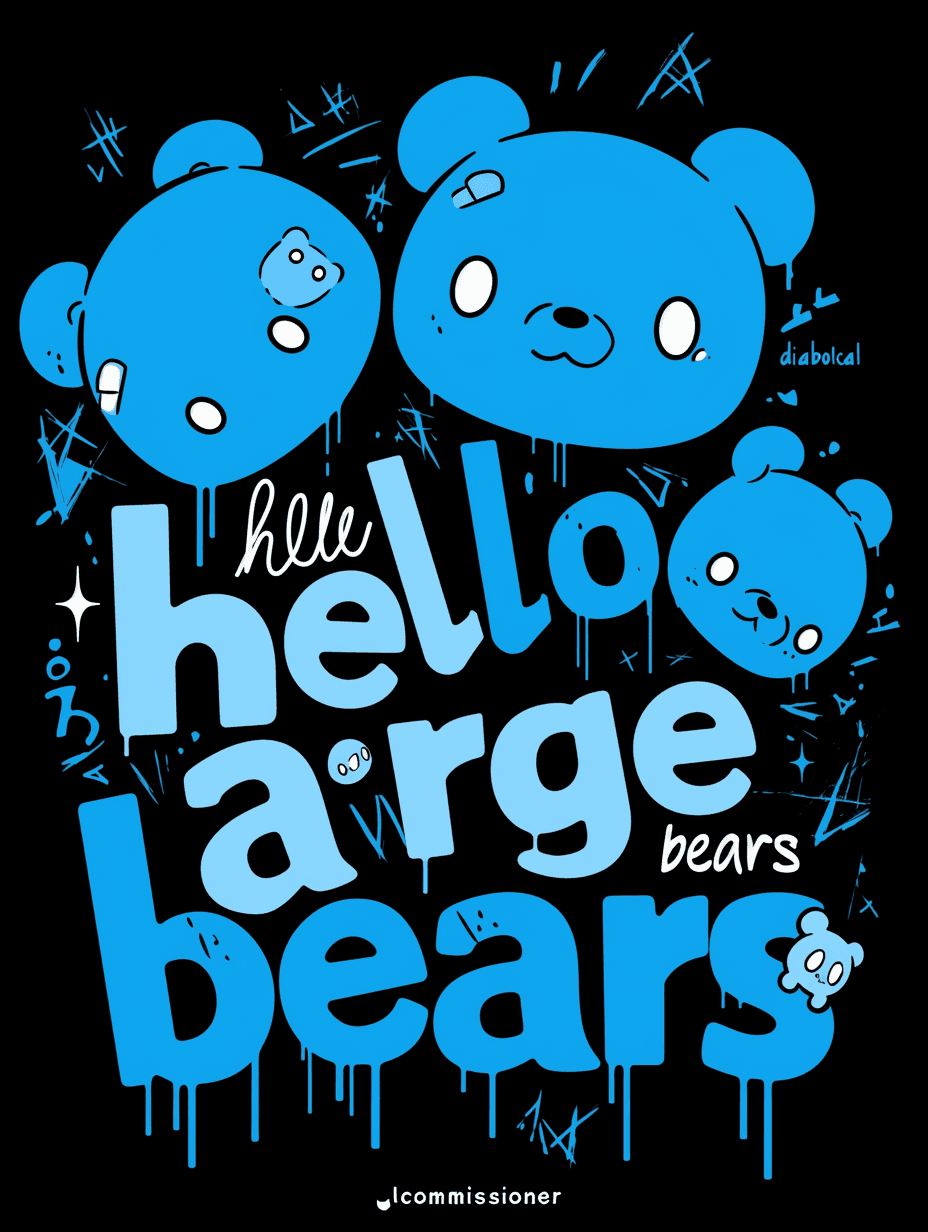 Street Bear Buzz original repeating artwork