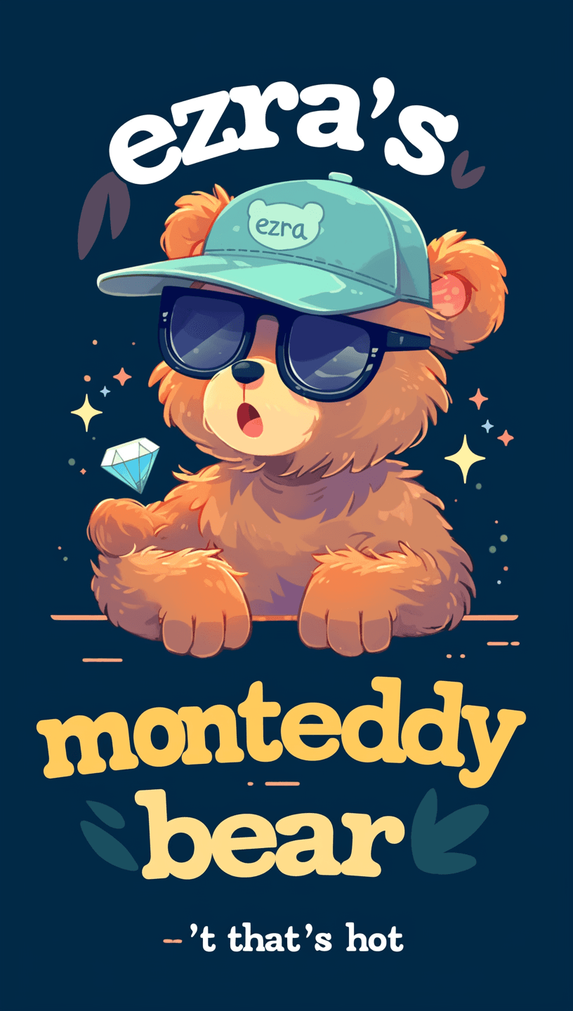 Street Bear Bright original repeating artwork