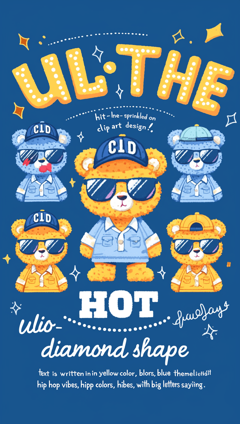 Street Bear Gang original repeating artwork