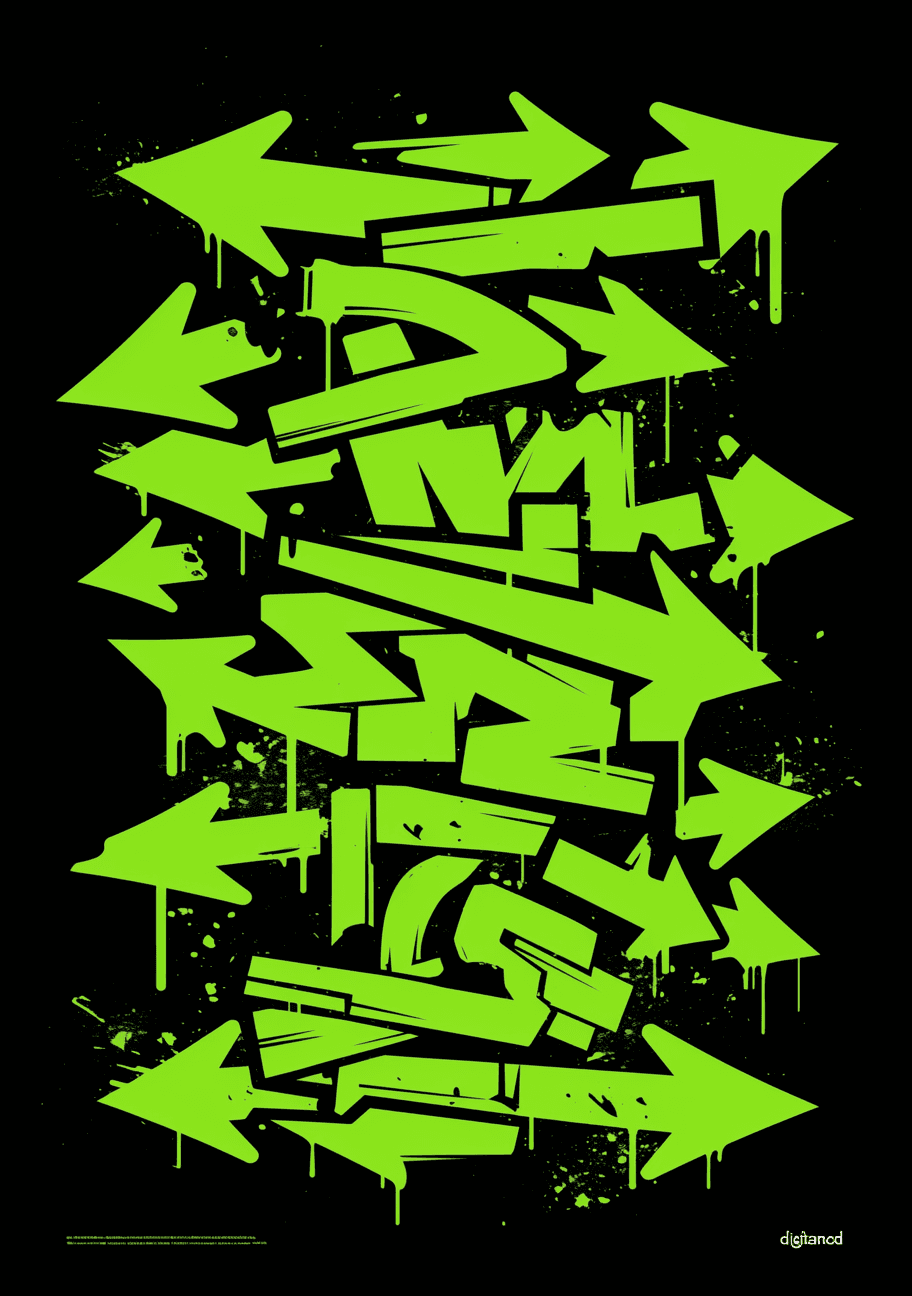 Street Letter 003 original repeating artwork