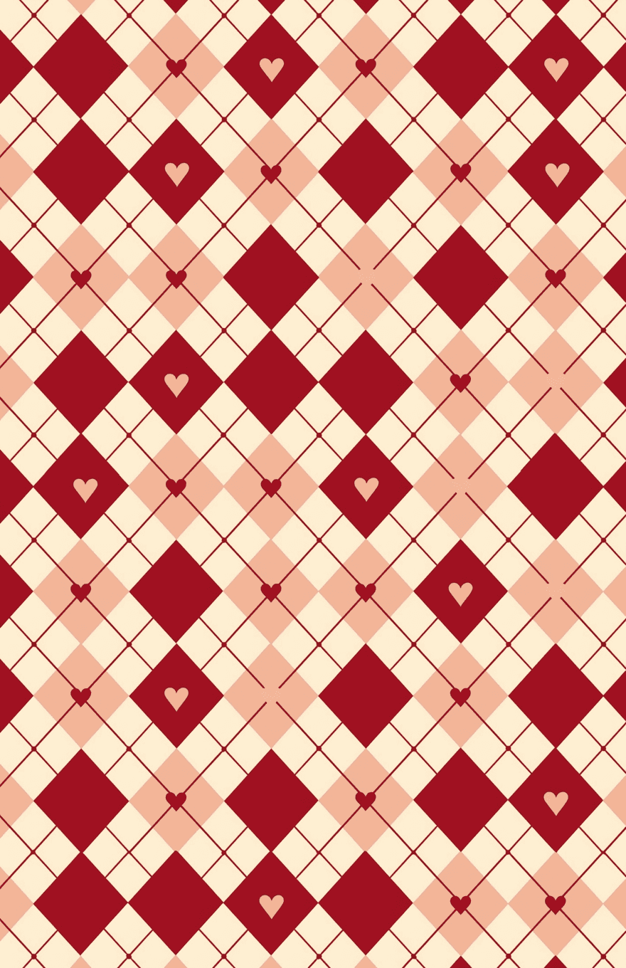 Heart 301 original repeating artwork