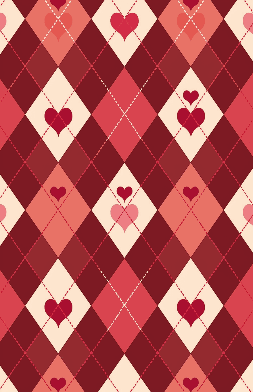 Heart Fair original repeating artwork