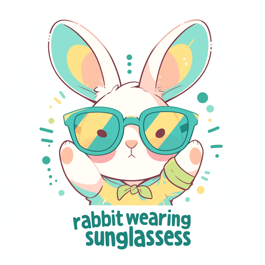 Street Bunny Neon original repeating artwork