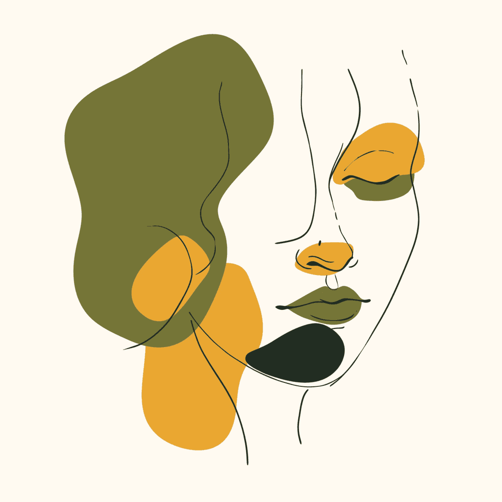 Abstract Face Bright original repeating artwork
