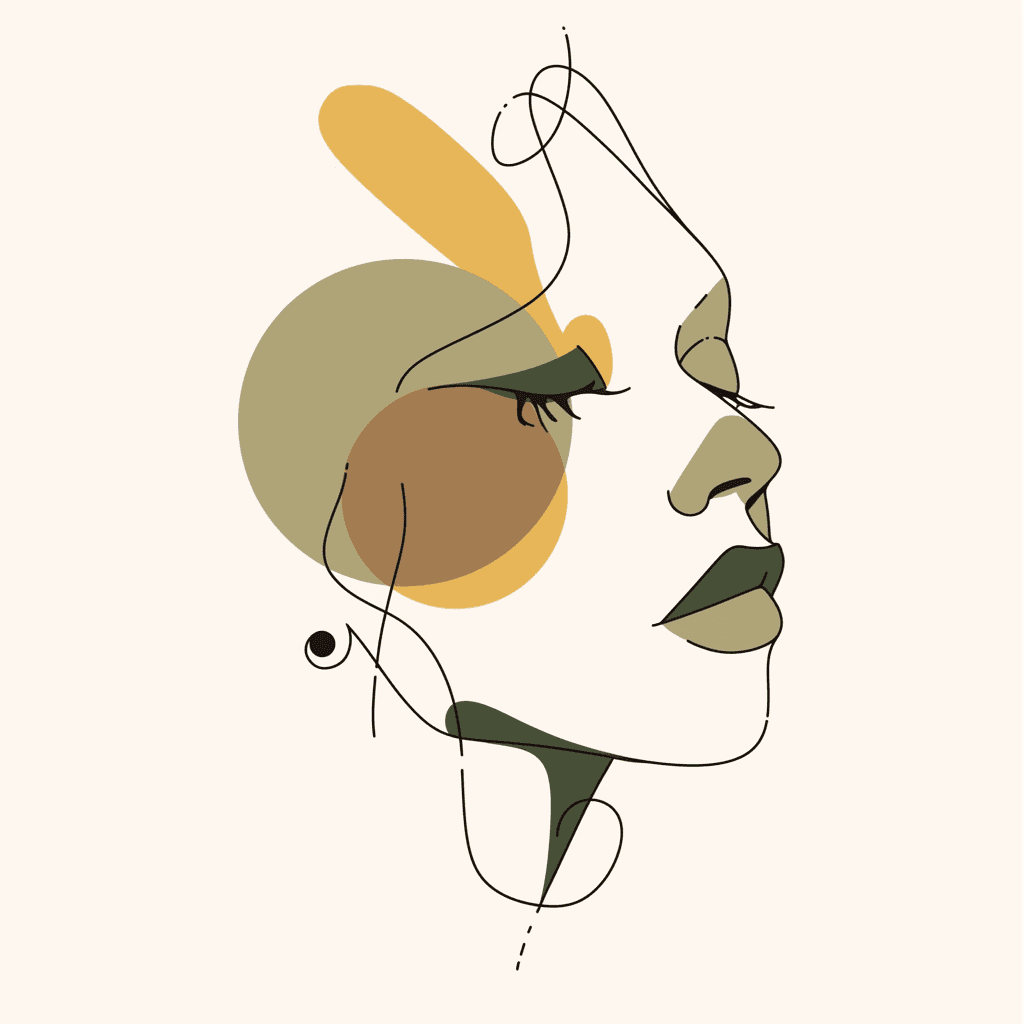 Abstract Face 667 original repeating artwork