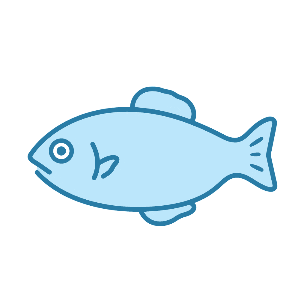 Fish Ivory original repeating artwork