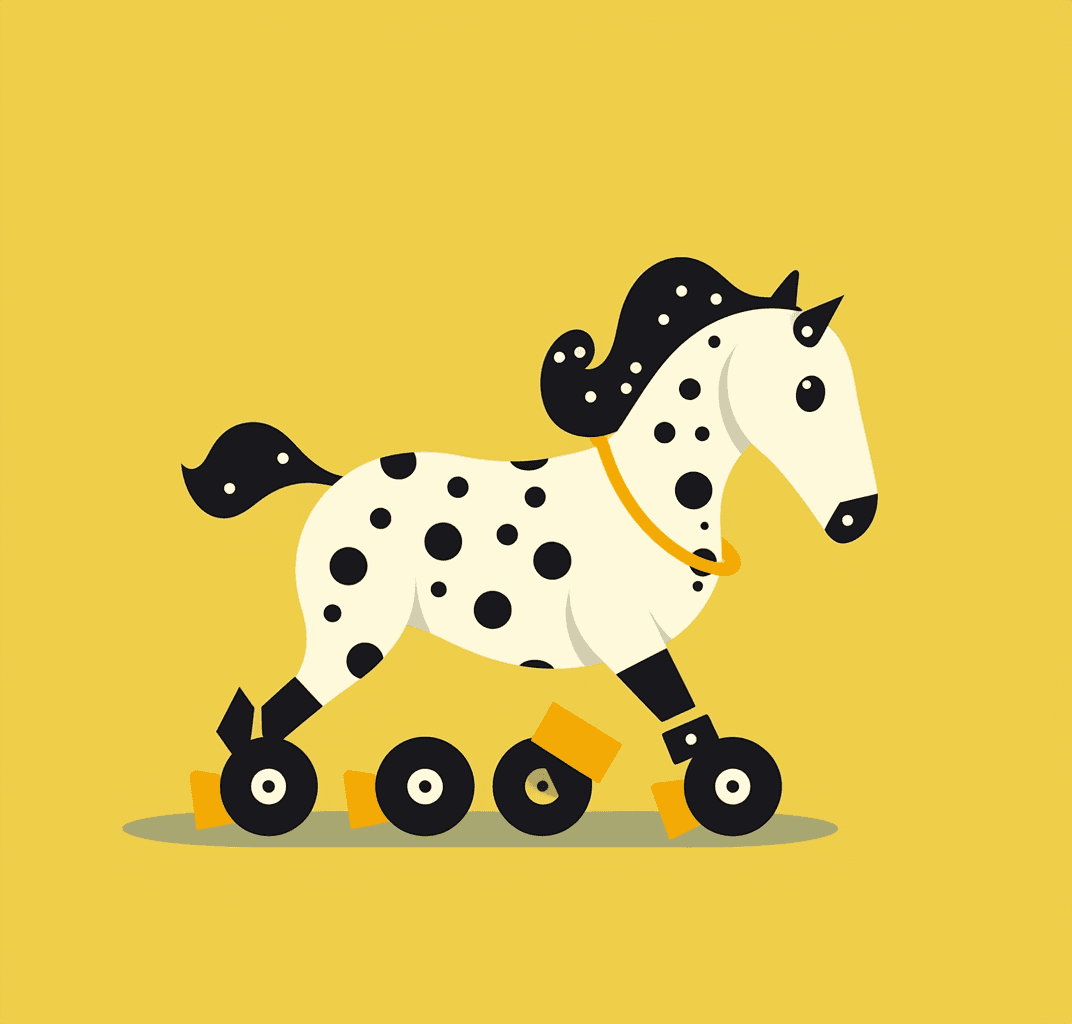 Horse Zoom original repeating artwork