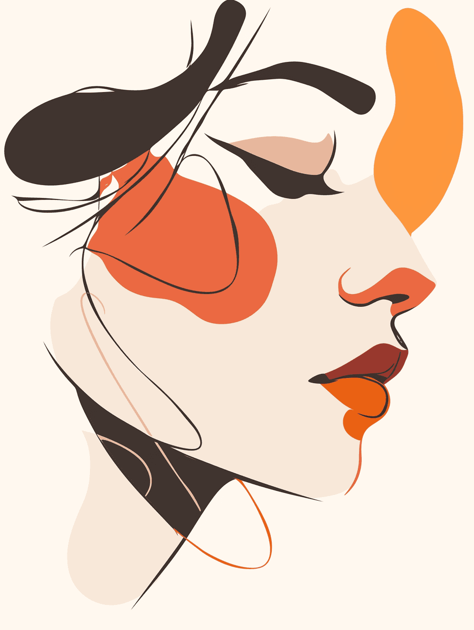 Abstract Face 167 original repeating artwork