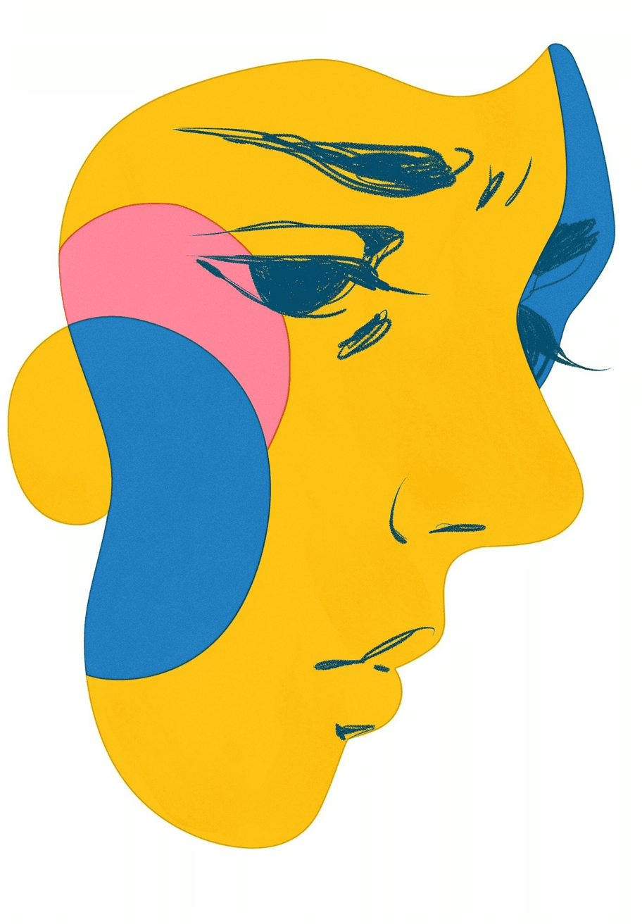 Abstract Face 673 original repeating artwork