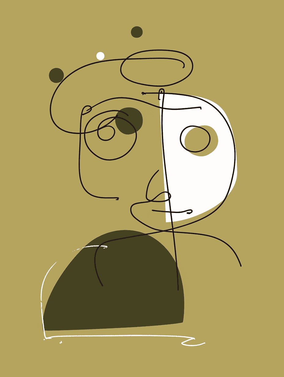Abstract Face Beats original repeating artwork
