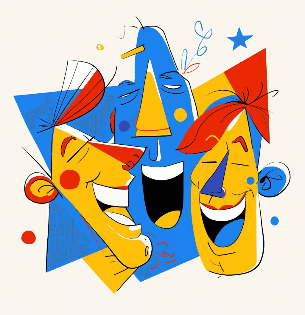 Abstract Face 394 original repeating artwork